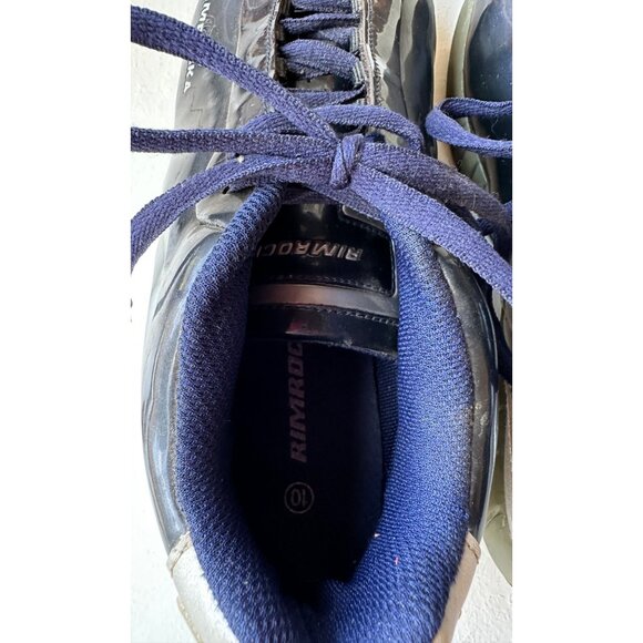 RIMROCKA Brand Metallic Blue Silver Men's Casual Sneakers Size 10 - Picture 11 of 13